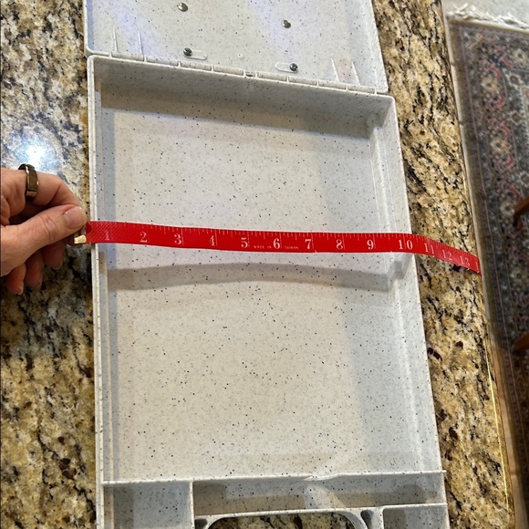 Dexas White Clipboard with Solar Calculator & Inside Storage & Handle - Picture 6 of 14